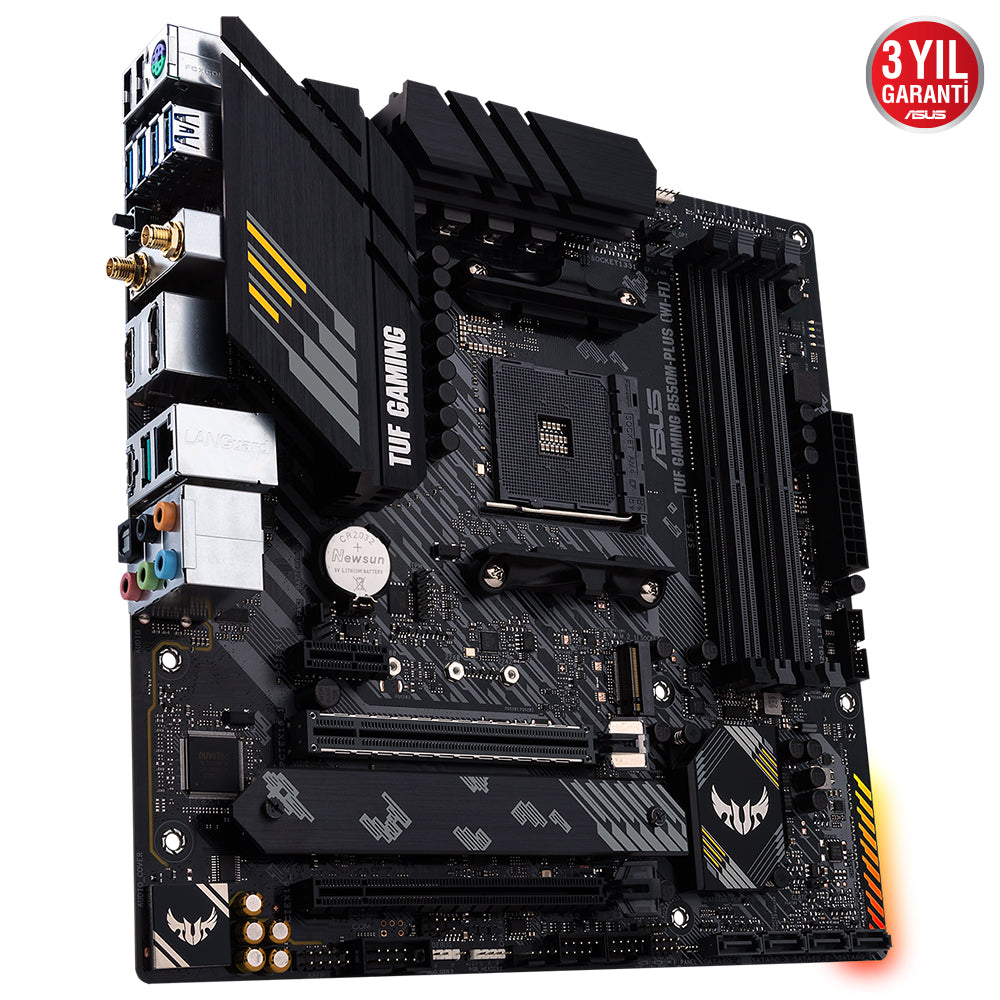 ASUS TUF GAMING B650M-PLUS WIFI B650 DDR5 (Vga Yok) GLan 2.5G mATX HD DP US3 M2 TYP-C WIFI BT AM5 AMD Anakart
