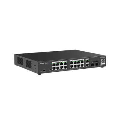 RUIJIE-REYEE RG-ES220GS-P 20 Port Gbit 16 Port PoE+ 250W 2xGbit+2xSFP Uplink Cloud Managed Switch