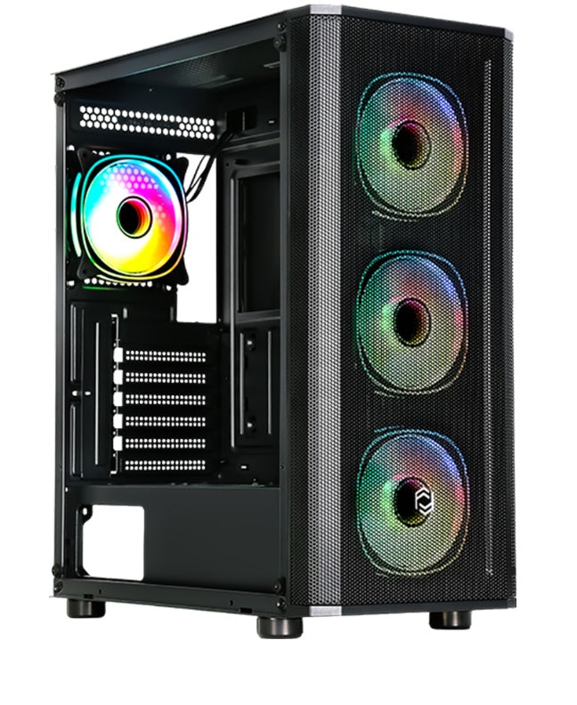 FRISBY CM-105 650W 80+ Siyah ARGB Fan Mid Tower ATX Kasa