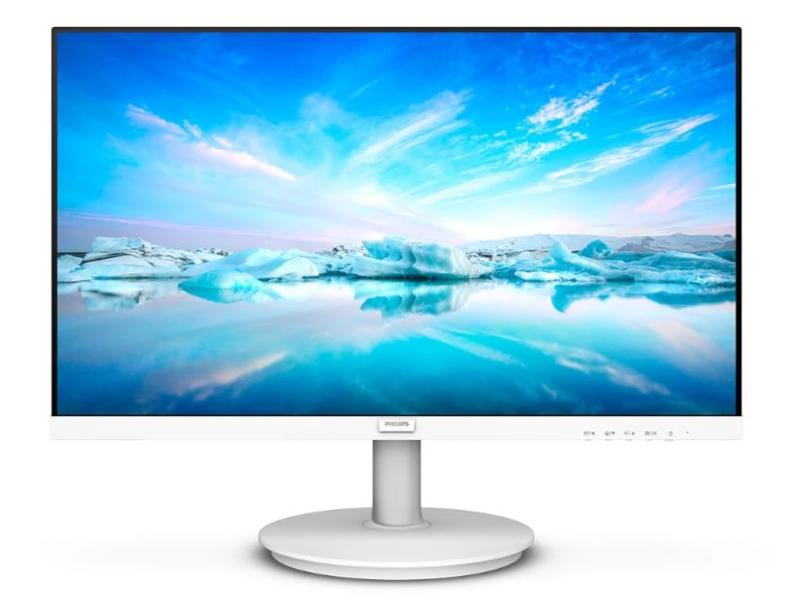 PHILIPS 241V8AW VLine 23.8" LED IPS 4ms 75Hz 1920x1080 FullHD VGA HDMI Multimedya (VESA) Beyaz Monitör