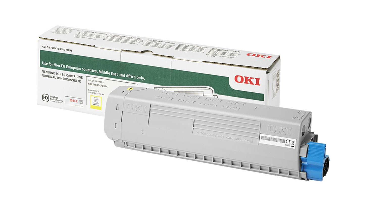 OKI 47095701 Sarı Toner Kartuşu - C824, C834, C844 - 5.000 Sayfa