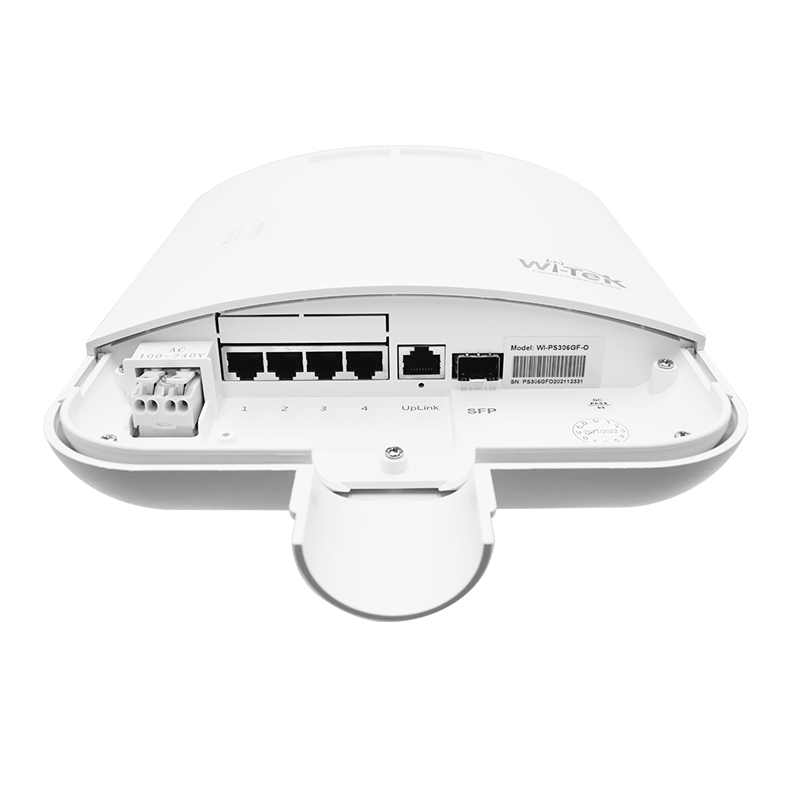 Wi-Tek WI-PS306GF-O 6 Port Gbit 4 Port PoE 56W 1xGbit+1xSFP Uplink Outdoor Yönetilemez Switch
