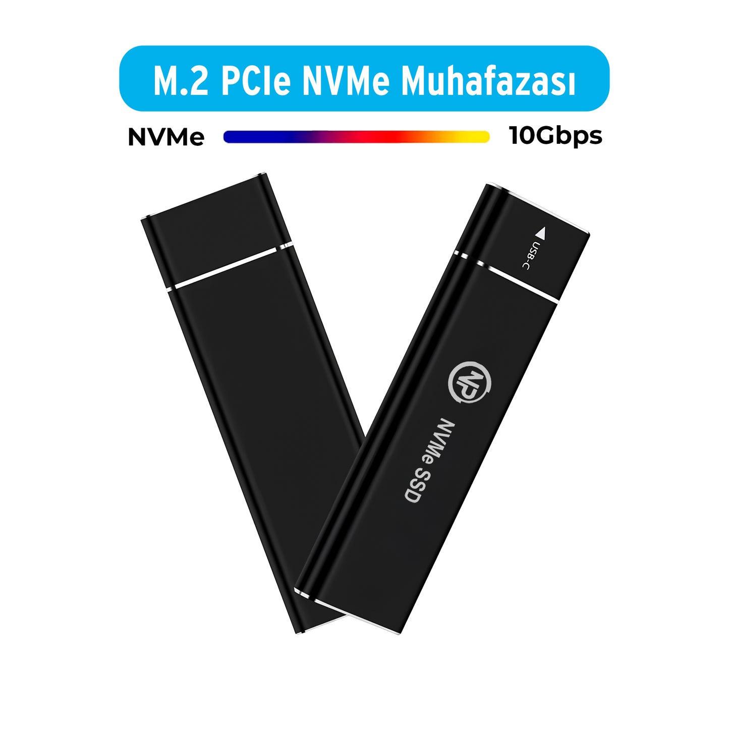 NPO DK02 NVMe M.2 USB-A/Type-C Kablolu Taşınabilir Harici SSD
