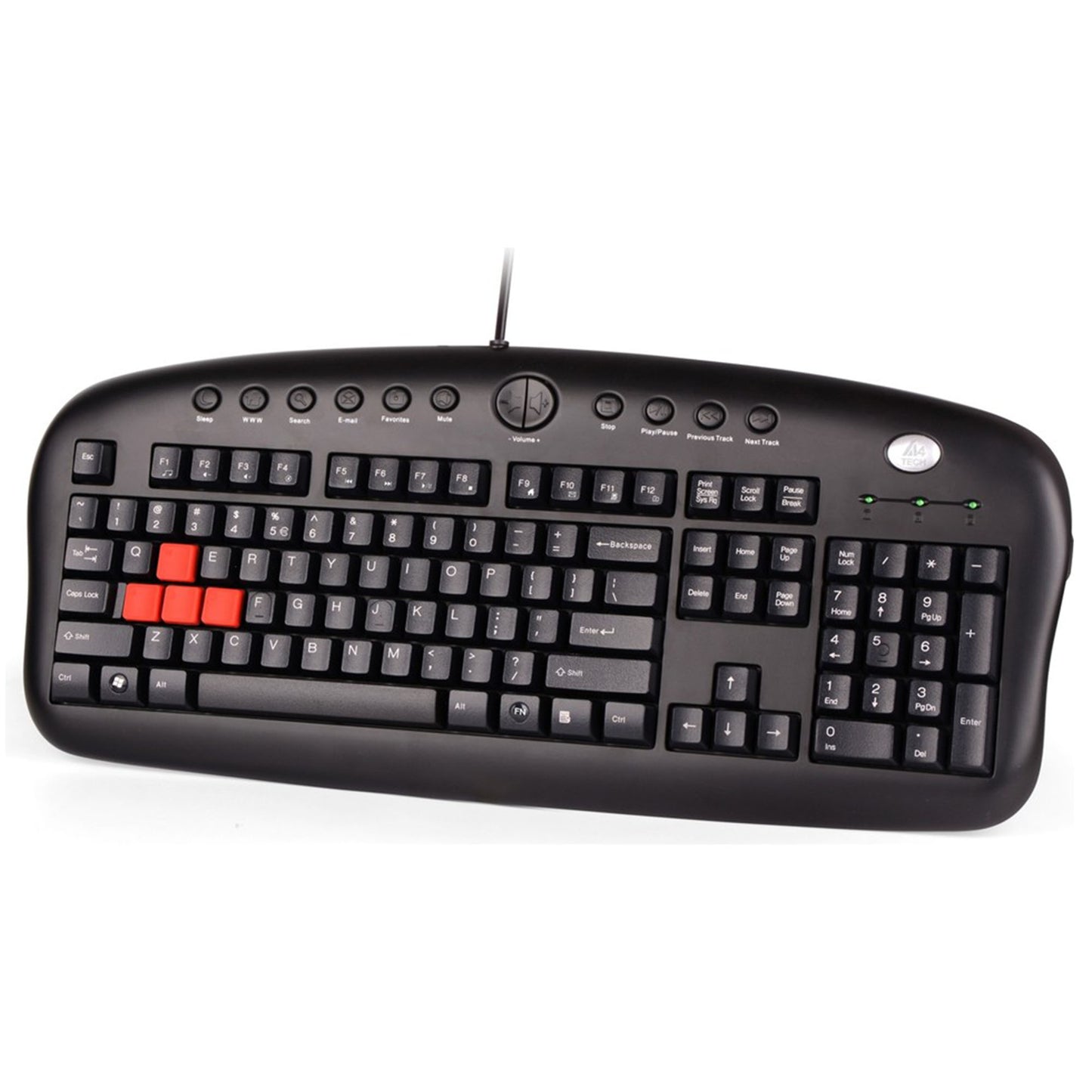 A4 TECH KB-28G Q Türkçe USB Multimedya Siyah Klavye
