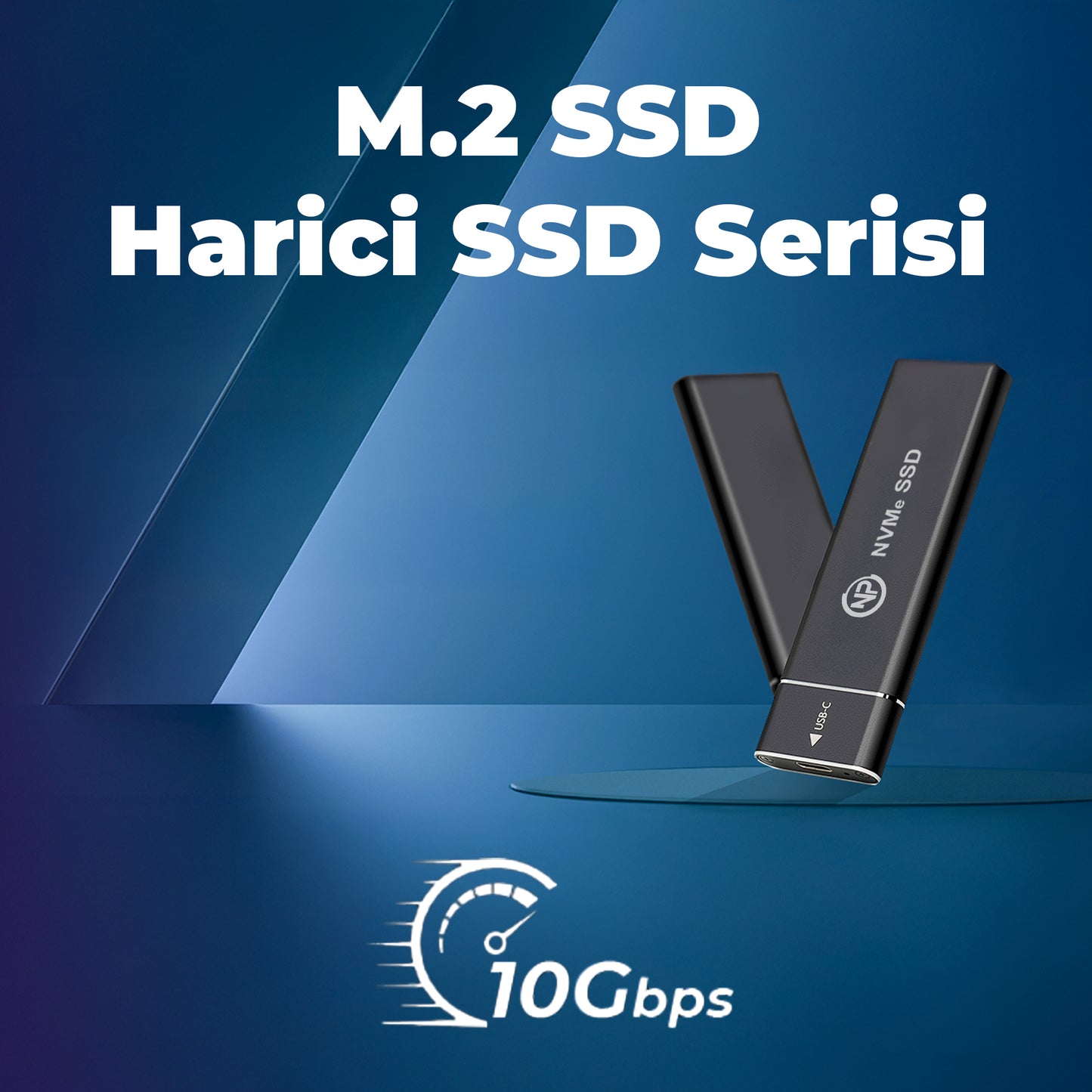NPO DK02 NVMe M.2 USB-A/Type-C Kablolu Taşınabilir Harici SSD
