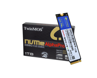 TWINMOS NVMe1TB2280AP AlphaPro M.2 1TB (3600/3250MB/s) PCIe + NVMe (3D NAND) SSD Disk (22x80MM)
