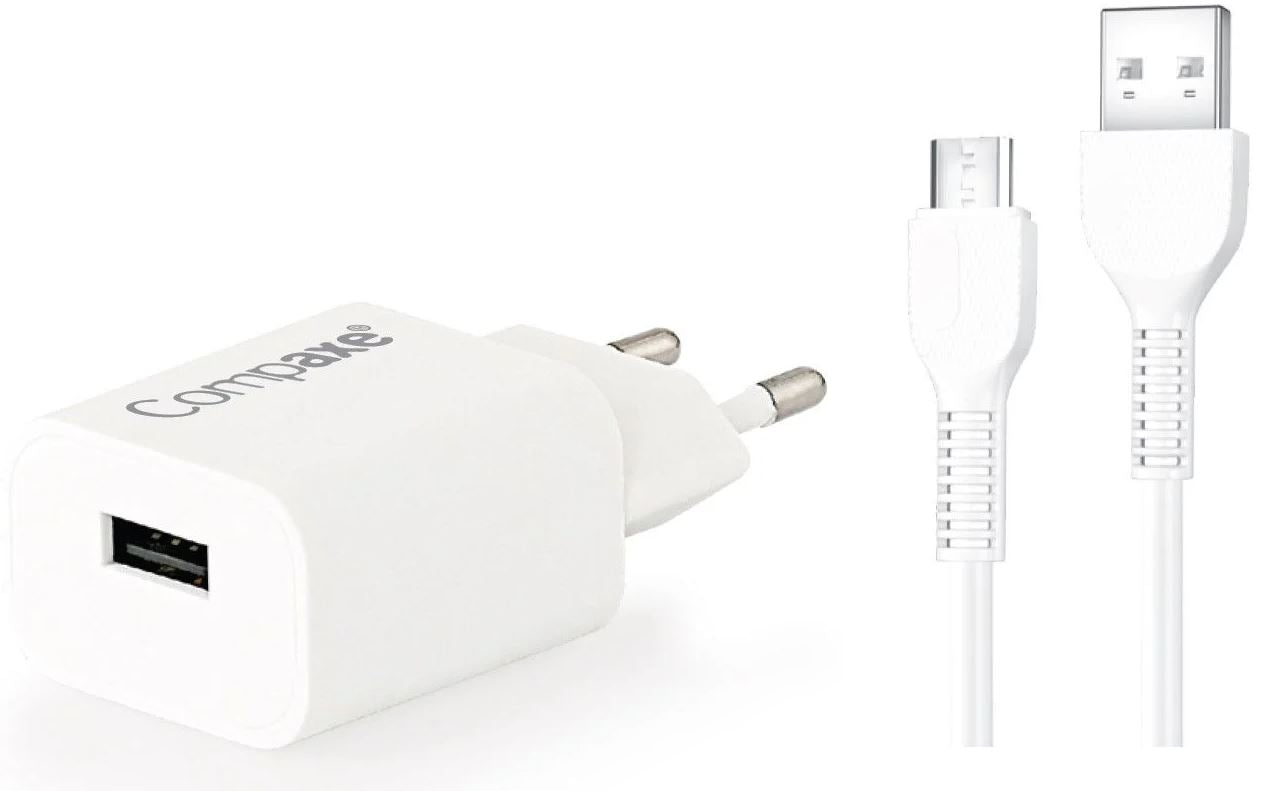 COMPAXE CTA-521UMB24 10W 5V 2.1A TEK USB ADAPTÖR Beyaz KABLOLU SET