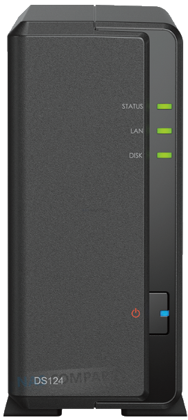 SYNOLOGY DS124 1x3.5" Disk Yuvalı RAID(0) NAS Server
