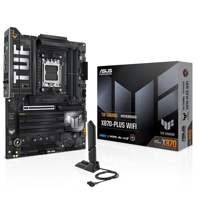 Asus Tuf Gaming X870-plus Wifi Ddr5 8000mhz 1xhdmi 2xusb4 4xm.2 Am5 Atx (amd Am5 9000/ 8000/ 7000 Seri Islemci Uyumlu)