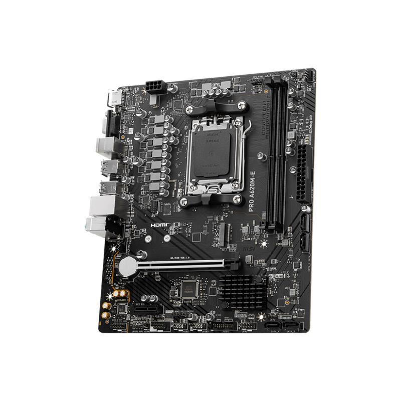 Msi Pro A620m-e Ddr5 6800mhz 1xvga 1xhdmi 1xm.2 Usb 3.2 Matx Am5 ( Amd Am5 7000 Serisi Islemci Uyumlu)