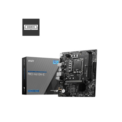 Msi Pro H610m-e Ddr5 5600mhz 1xvga 1xhdmi 1xm.2 Usb 3.2 Matx 1700p (12. / 13. Ve 14. Nesil Islemci Uyumlu)