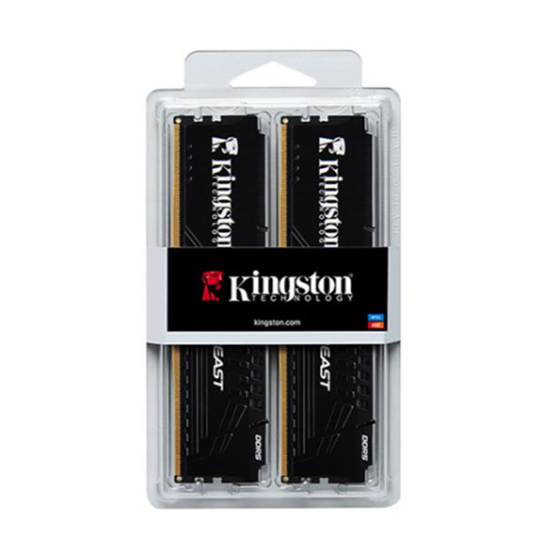 16 Gb (2x8gb) Ddr5 5600mhz Kingston Beast Black Cl36 Dt Kf556c36bbek2/16tr
