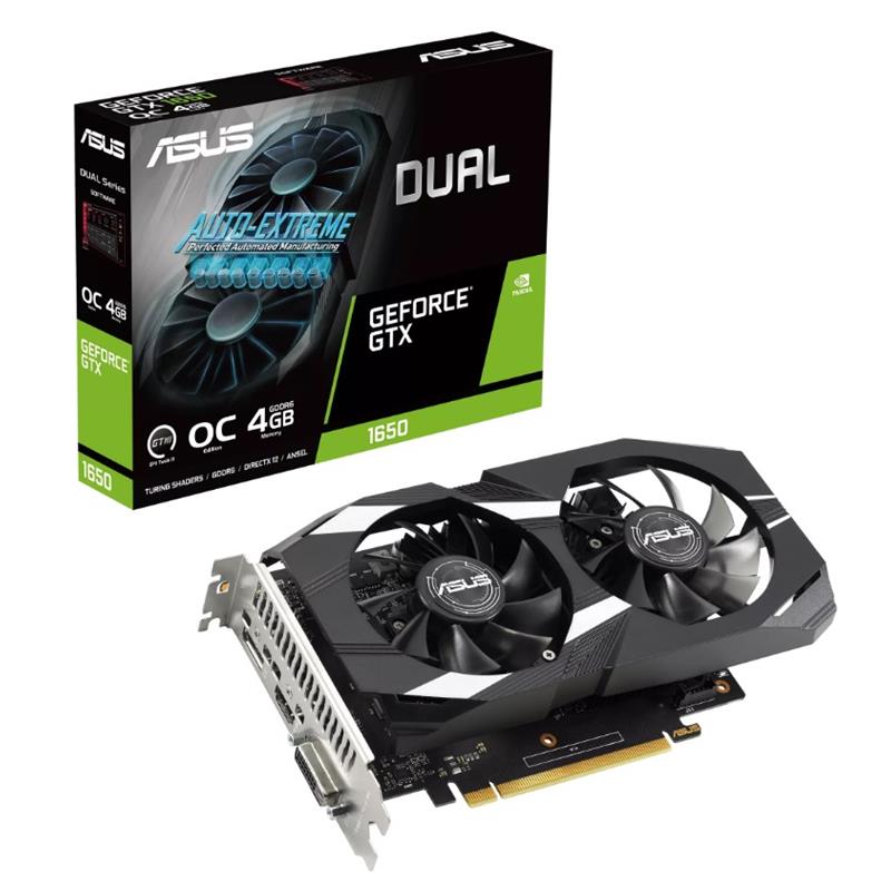 Asus Geforce Dual-gtx1650-o4gd6-p-v2 4gb Gddr6 128bit 1xhdmi 1xdp 1xdvi Ekran Karti