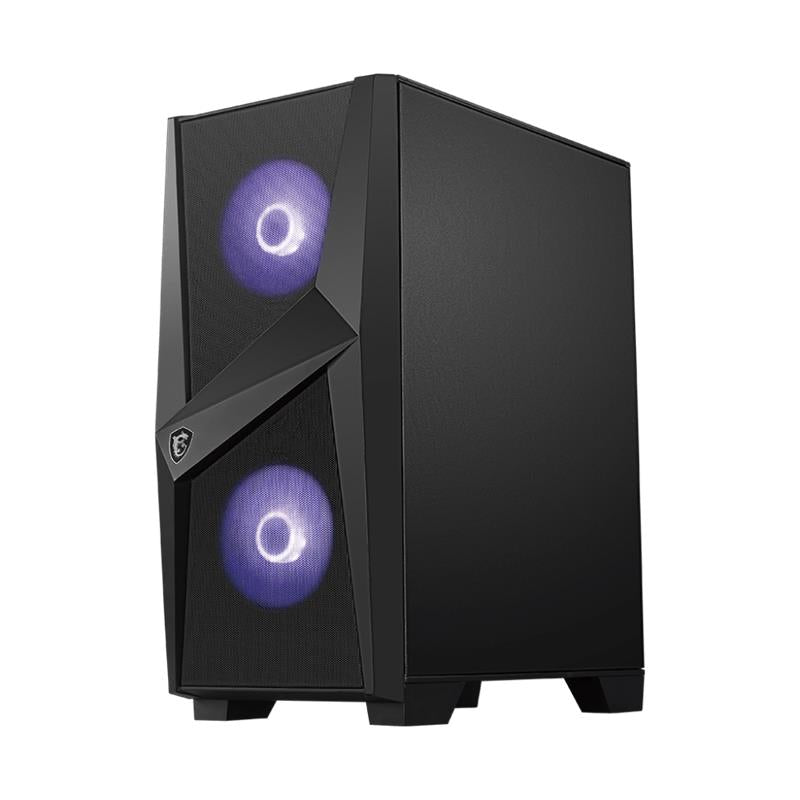 Msi Mag Forge 100m Temperli Cam 2x120mm 1x120mm Argb Fan Psu Yok Gaming Siyah Kasa