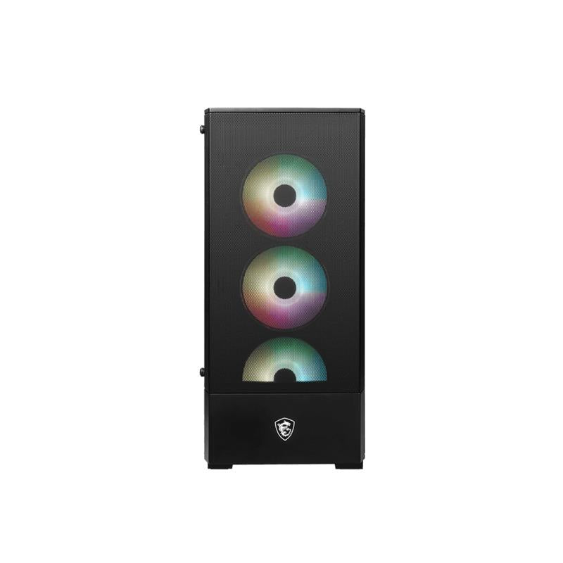 Msi Mag Forge 112r Temperli Cam 3x120mm 1x120mm Argb Fan Psu Yok Atx Gaming Kasa