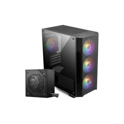 Msi Mag Forge M100a D60 Akrilik Yan Panel 3x120mm 1x120mm Argb Fan 600w 80+ Psu Matx Gaming Kasa