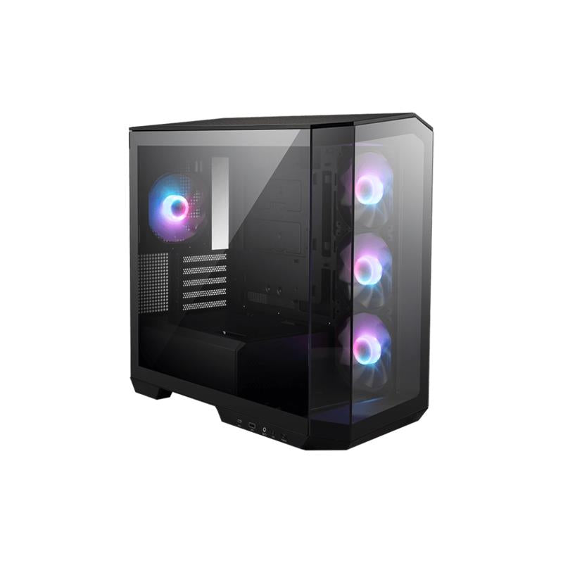 Msi Mag Pano M100r Pz Temperli Cam 3x120mm 1x120mm Argb Fan Matx Gaming Bilgisayar Kasasi Siyah
