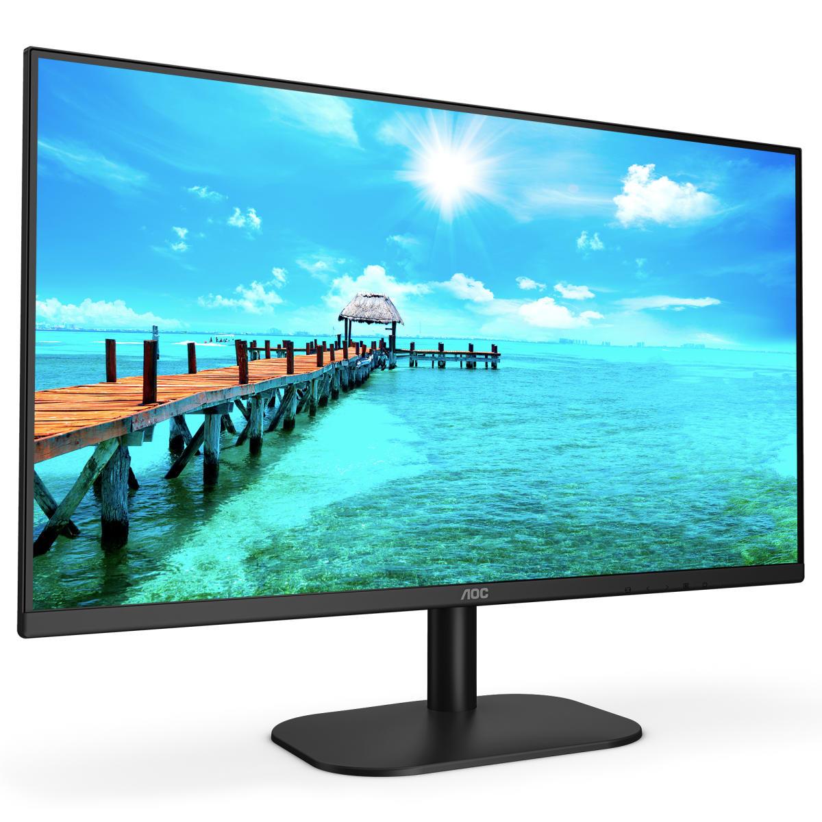 23.8 Aoc 24b2xh/eu Ips 4ms 75mhz 1xvga 1xhdmi Fhd 1920x1080 Flicker-free Dusuk Mavi Isik Cercevesiz Vesa Siyah