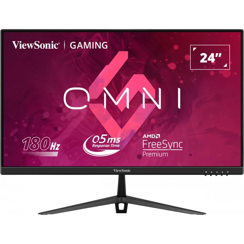 23.8 Viewsonic Vx2428 Ips 0.5ms 180mhz 2xhdmi 1xdp Fhd 1920x1080 Hoparlor Cercevesiz Freesync Gaming Vesa Siyah