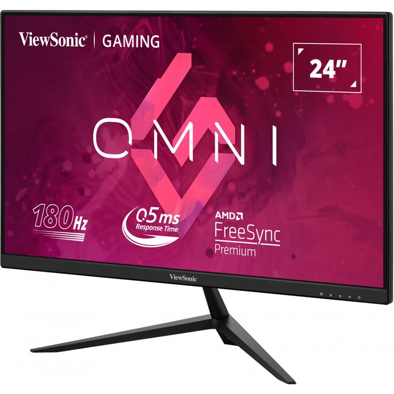 23.8 Viewsonic Vx2428 Ips 0.5ms 180mhz 2xhdmi 1xdp Fhd 1920x1080 Hoparlor Cercevesiz Freesync Gaming Vesa Siyah