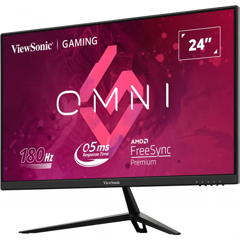 23.8 Viewsonic Vx2428 Ips 0.5ms 180mhz 2xhdmi 1xdp Fhd 1920x1080 Hoparlor Cercevesiz Freesync Gaming Vesa Siyah