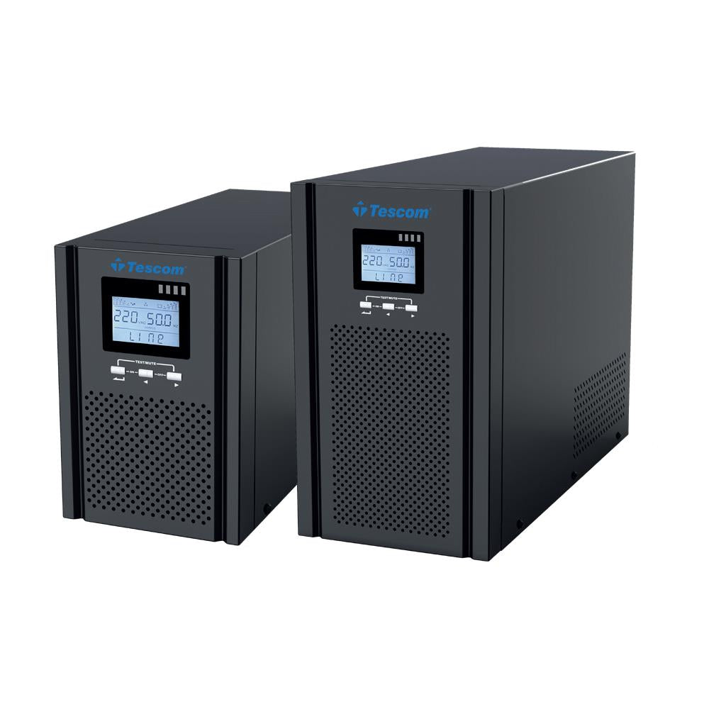 Tescom Teos+ 1kva 1f/1f (2x9ah) 5/10dk Lcd Online Ups