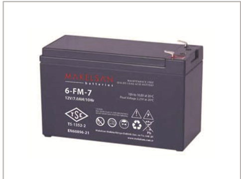 Makelsan 12v 7ah Tam Bakimsiz Kuru Aku