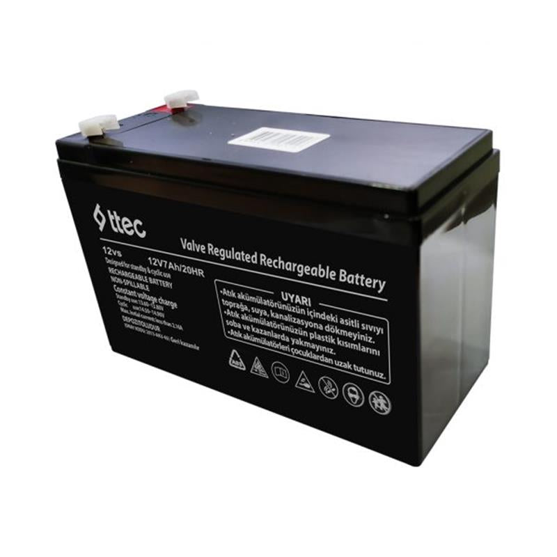 Ttec 12v 7ah Bakimsiz Kuru Tip Aku