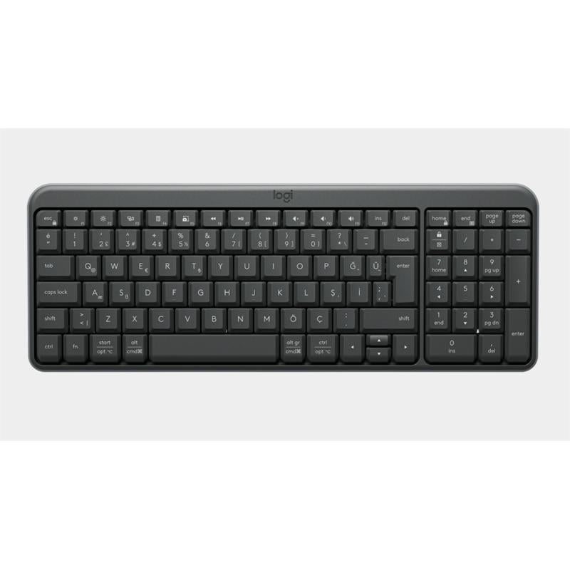 Logitech K250 Tam Boyutlu Kompakt Bluetooth Turkce Q Klavye Gri 920-013460