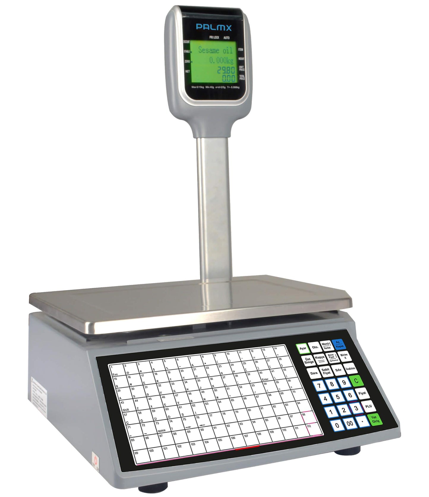 Palmx Rls1000d Wse 6-15kg Barkod Yazicili Terazi