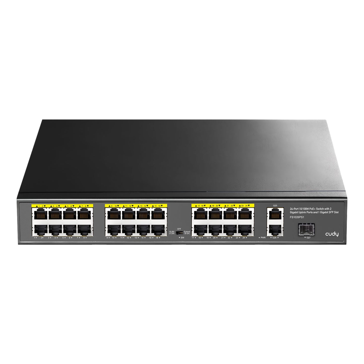 Cudy FS1026PS1 300W PoE+ 24 Port 10/100Mbps+ 2 Port 10/100/1000Mbps Gigabit+1 Port SFP Switch