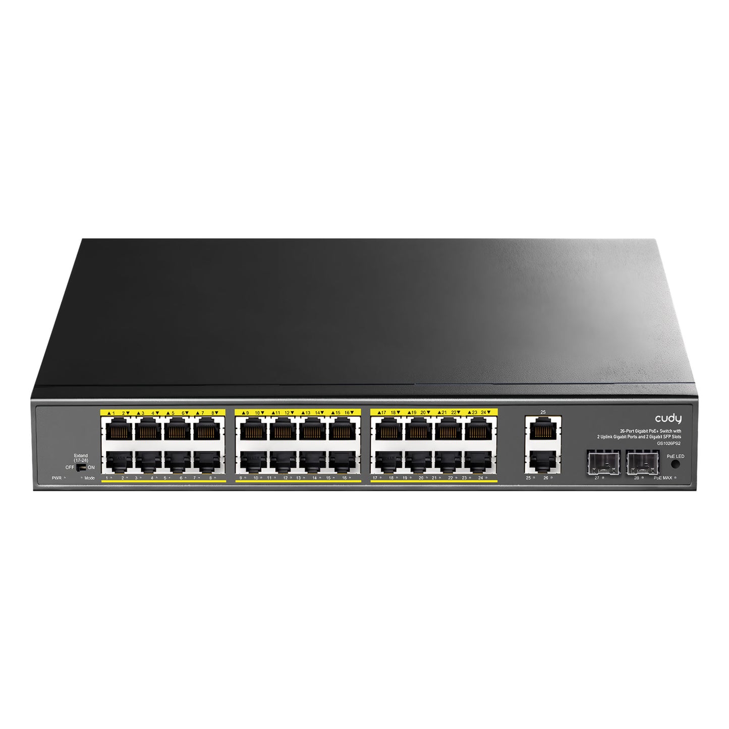 Cudy GS1026PS2 2Port Gigabit 24Port Gigabit PoE 10/100Mbps 300W Metal Kasa Switch