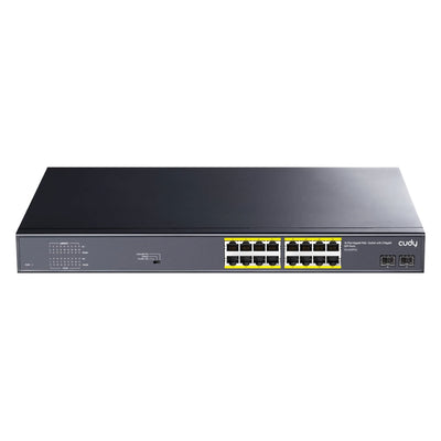Cudy GS1020PS2 16 Port Gigabit 200W 250m PoE+, Gigabit SFP, CCTV, VLAN Metal Switch