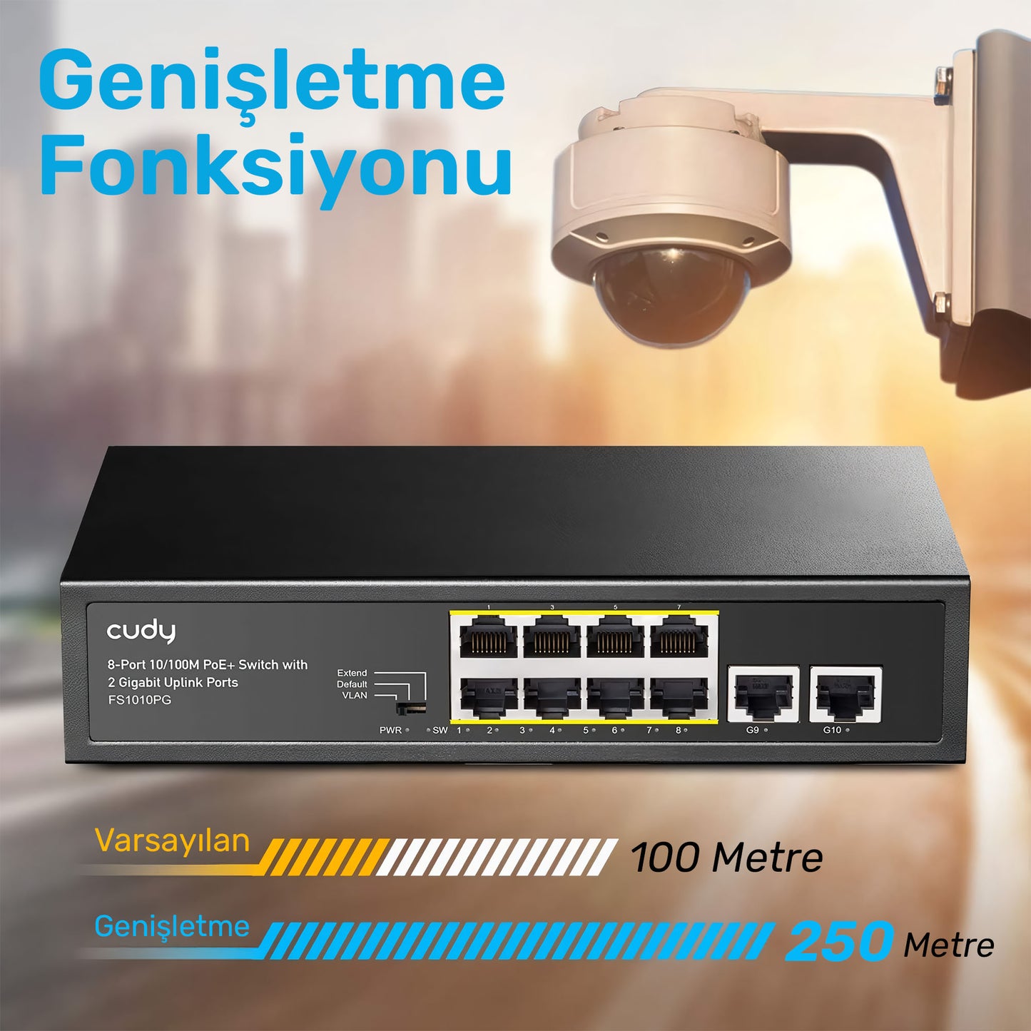 Cudy FS1006P 250m 60W PoE+ 6 Port 10/100Mbps Megabit Metal Switch