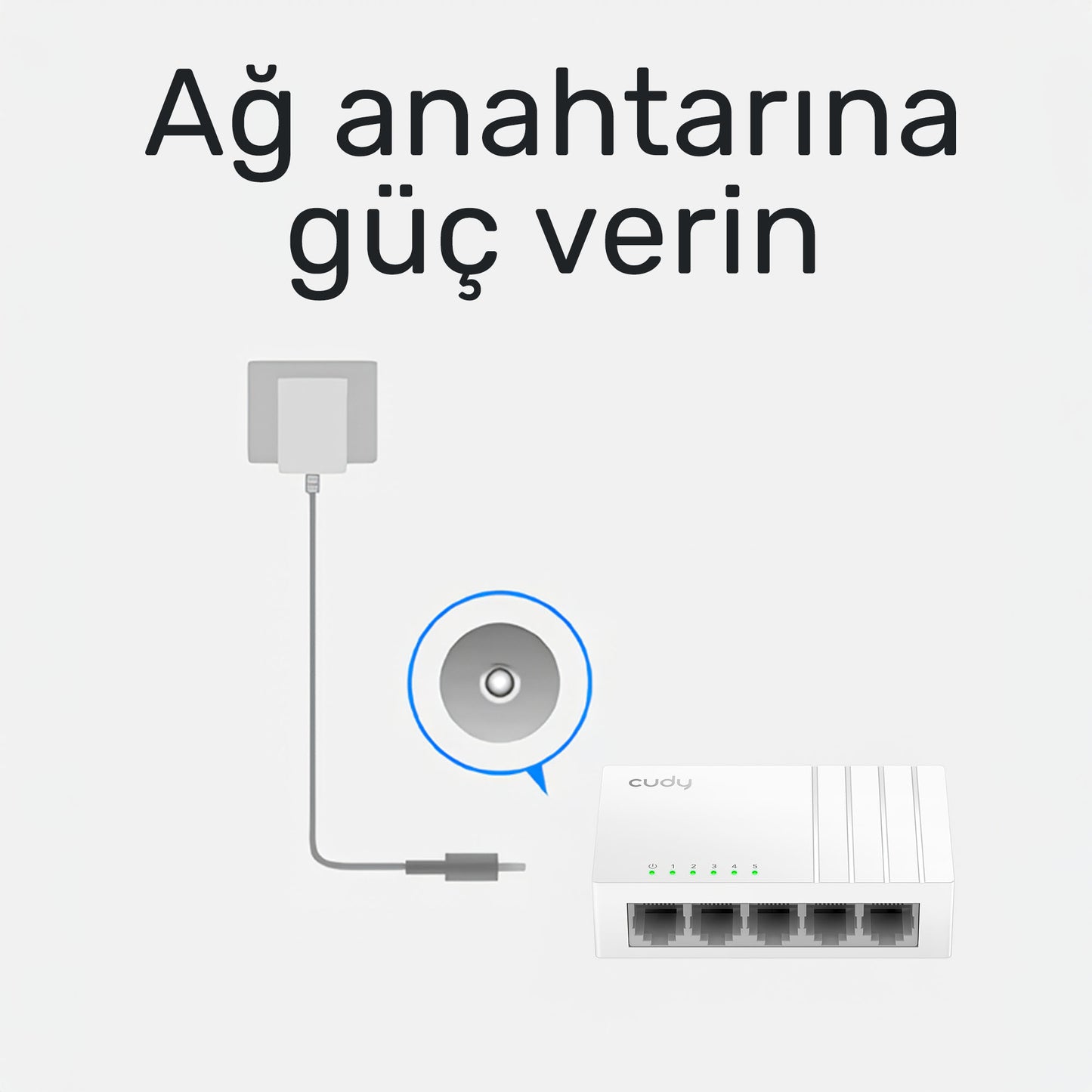 Cudy FS105D 10/100Mbps 5 Port Megabit Switch