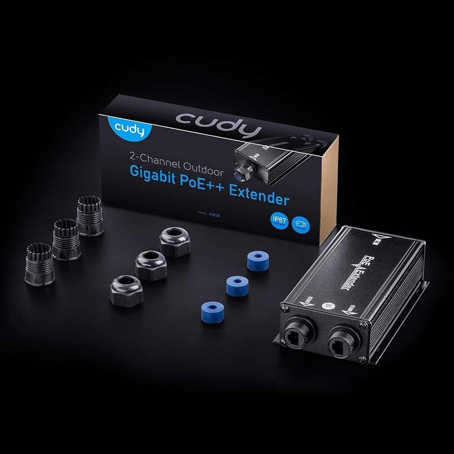 Cudy POE25 Gigabit 2PoE Out 1PoE In 10/100Mbps 2W Metal Kasa Switch