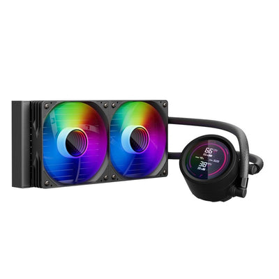 1st Player Thunderstorm Ts4 240mm Siyah Argb Dijital Sicaklik Gostergeli Am5, Am4 / Lga 1851, 1700 Islemci Sivi Sogutucu