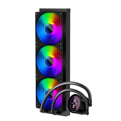 1st Player Thunderstorm Ts4 360mm Siyah Argb Dijital Sicaklik Gostergeli Am5, Am4 / Lga 1851, 1700 Islemci Sivi Sogutucu