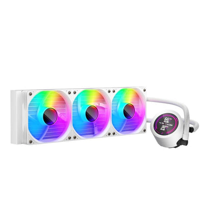 1st Player Thunderstorm Ts4 360mm Beyaz Argb Dijital Sicaklik Gostergeli Am5, Am4 / Lga 1851, 1700 Islemci Sivi Sogutucu