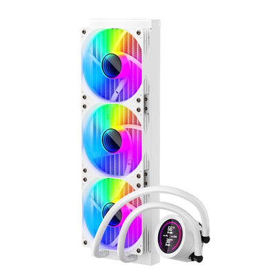 1st Player Thunderstorm Ts4 360mm Beyaz Argb Dijital Sicaklik Gostergeli Am5, Am4 / Lga 1851, 1700 Islemci Sivi Sogutucu