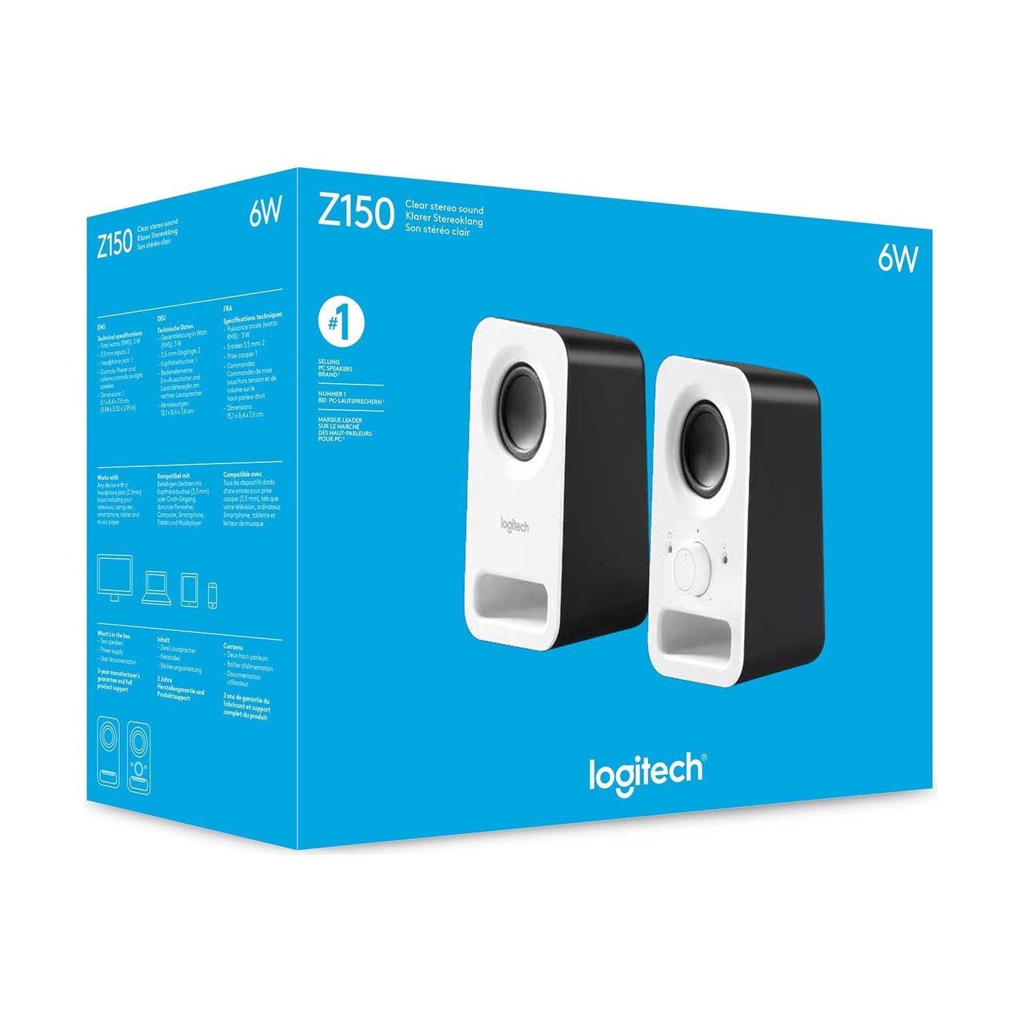 Logitech Z150 2.0 Multimedia Hoparlor Beyaz 980-000815
