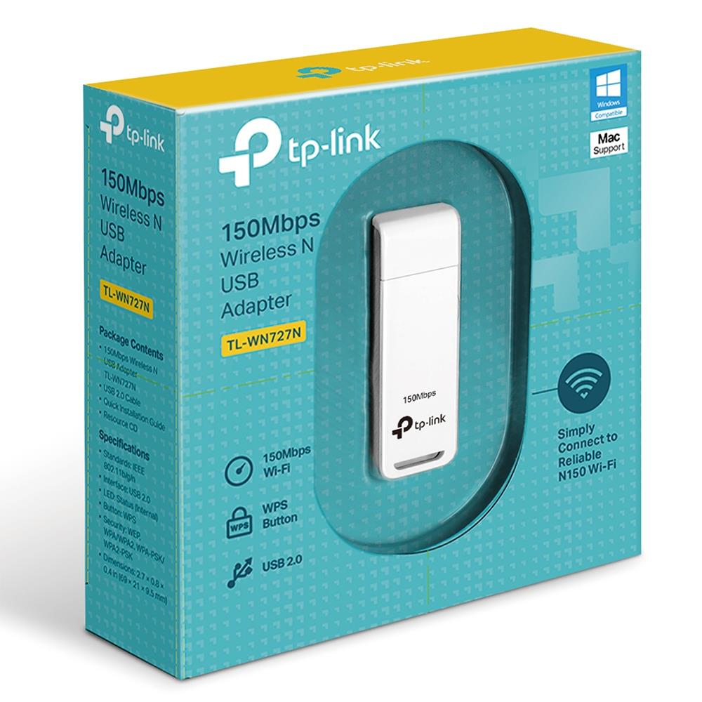 Tp-link Tl-wn727n 150mbps Usb Wifi Adaptor