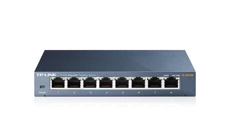 Tp-link Tl-sg108 8 Port Gigabit Masaustu Metal Kasa Switch