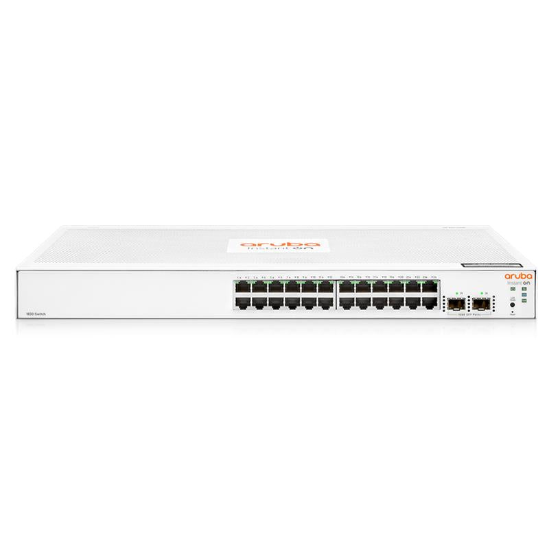 Hpe Aruba Ion Jl812a 1830 24 Port Gigabit + 2x1gb Sfp Uplink Yonetilebilir Rackmount Switch