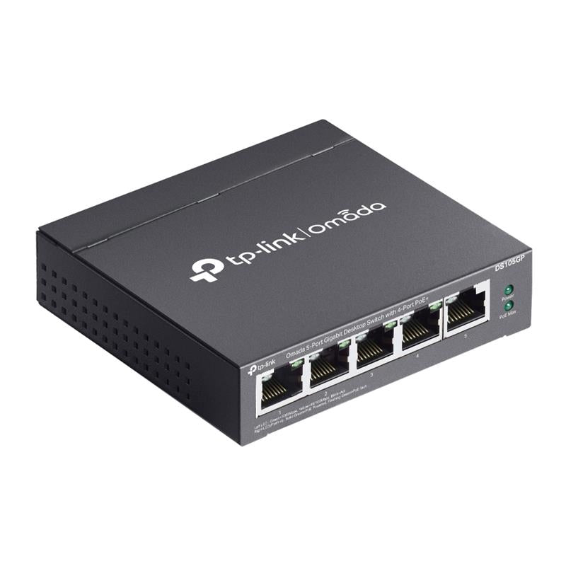 Tp-link Omada Ds105gp 4 Port Gigabit + 1 Port Gigabit Uplink 65w Poe Yonetilemez Switch