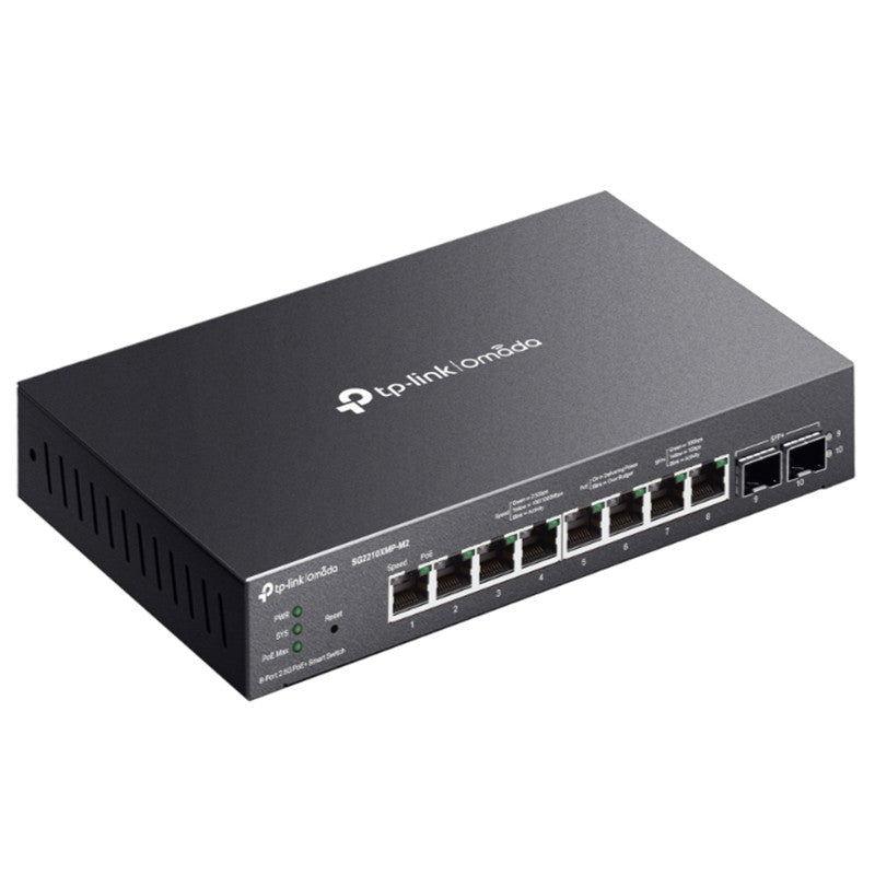 Tp-link Omada Sg2210xmp-m2 8 Port Gigabit + 2x10g Sfp Yonetilebilir 160w Poe Switch