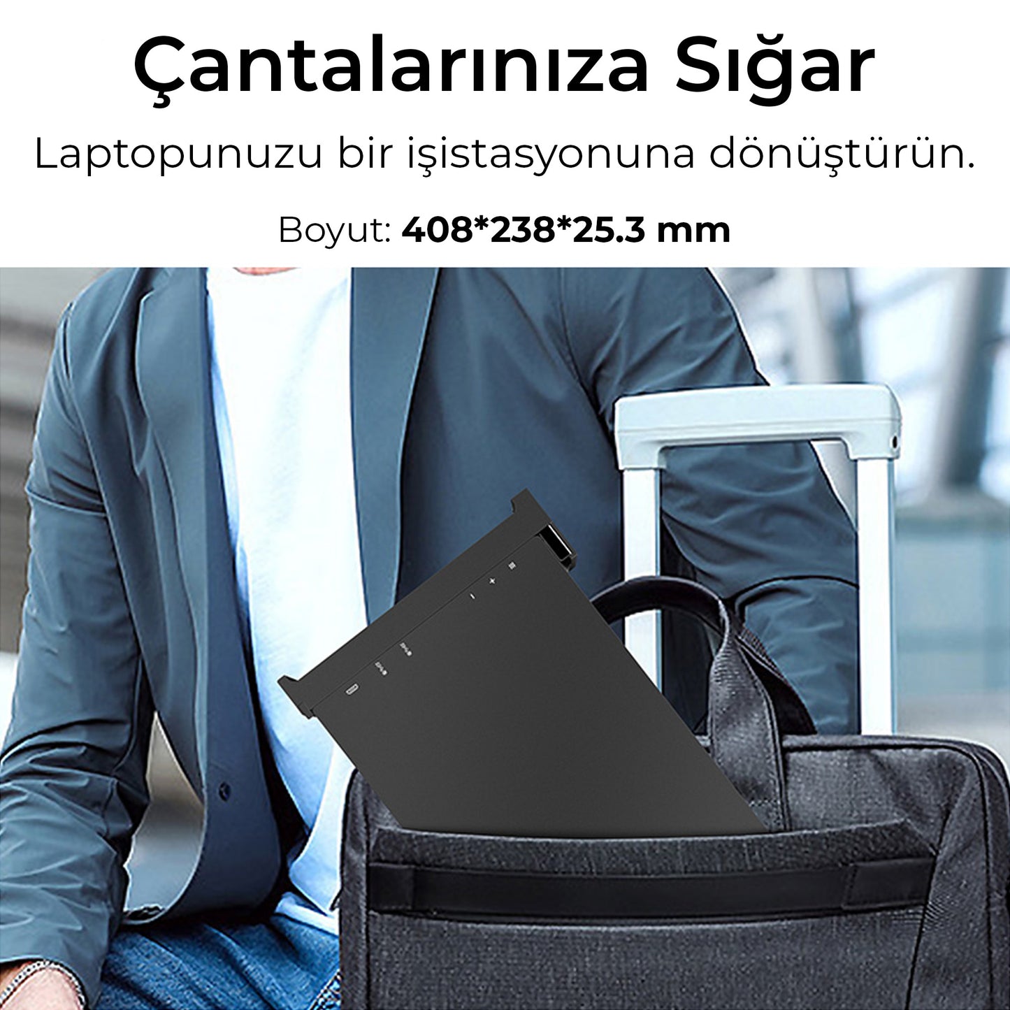NPO NPM FHD 1080p IPS Type-C Taşınabilir Dizüstü Monitör Çoklayıcı Notebook Monitör
