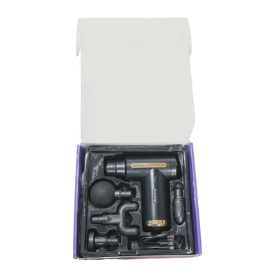 NPO NMJ6 4 Masaj Başlıklı 6 Seviyeli 3800RPM Type-C Taşınabilir Profesyonel Mini Masaj Tabancası-OUTLET1