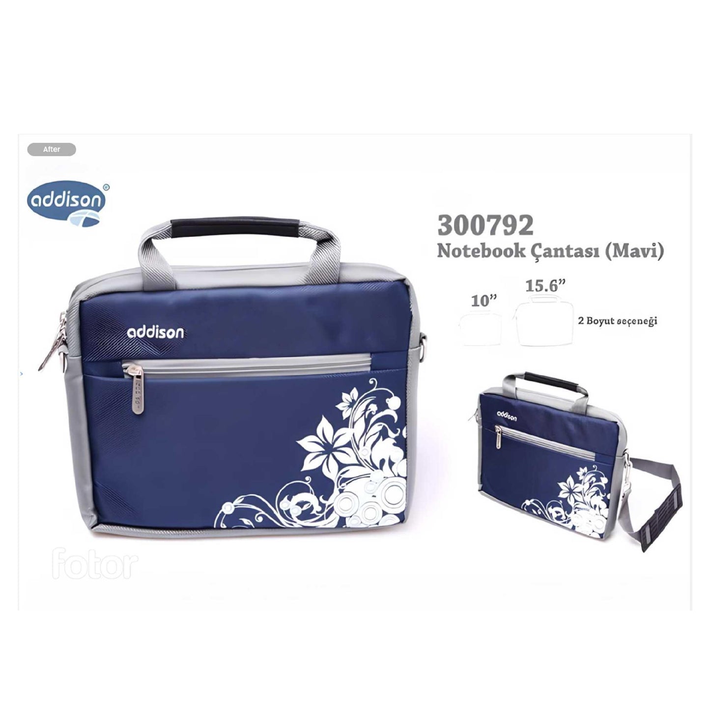 Addison 300792 15.6 Mavi Notebook Çantası