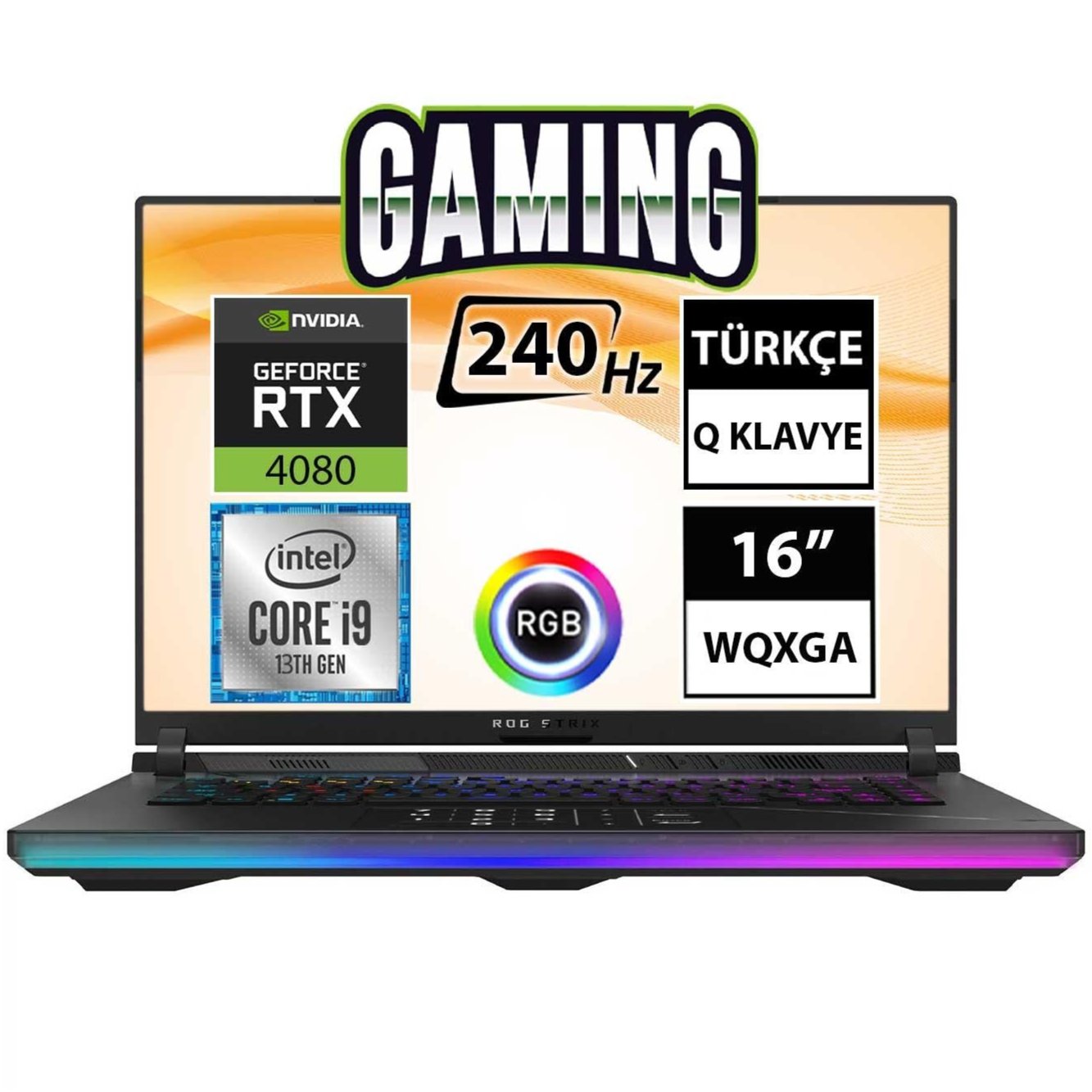Asus ROG Strix SCAR 16 G634JZ-NM043 i9-13980HX RTX4080 16" QHD+ Taşınabilir Bilgisayar